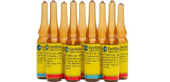 Merck erweitert sein Cerilliant®-Portfolio an zertifizierten Referenzmaterialien um neun neue Certified Spiking Solutions® für den Einsatz in Diagnoselaboren. Merck erweitert sein Cerilliant®-Portfolio an zertifizierten Referenzmaterialien um neun neue Certified Spiking Solutions® für den Einsatz in Diagnoselaboren.