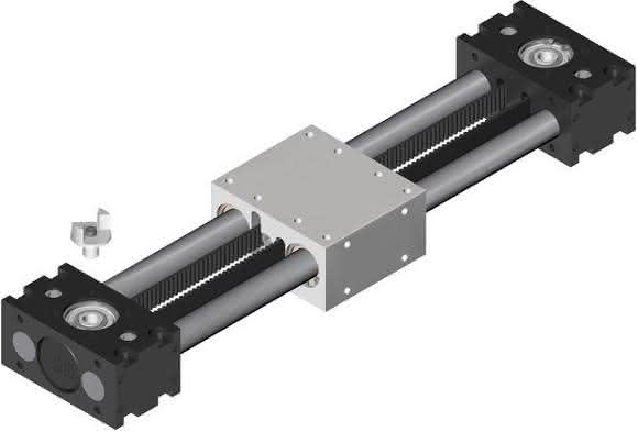 Zahnriemenachse: Positionierachse für flexiblen Einbau Zahnriemenachse: Positionierachse für flexiblen Einbau