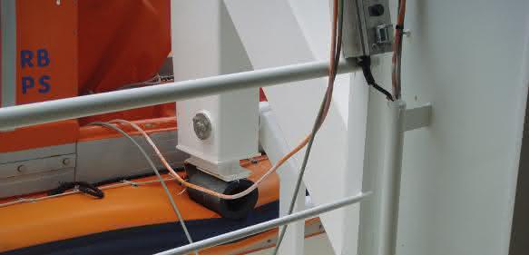 Strukturdämpfer Tubus TR-L an Rettungsbooten