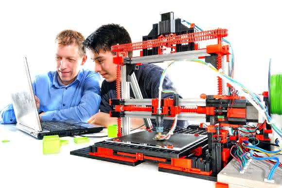 fischertechnik 3D-Drucker Vater Sohn