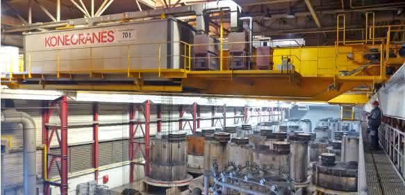 Konecranes Krananlagen im Gusszentrum Ostfriesland GOZ