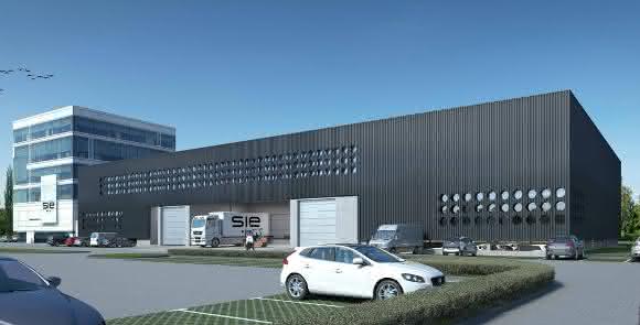 Entwurf des innovativen Gebäudekomplexes von S.I.E.
