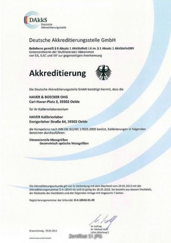 Akkreditierungsurkunde Akkreditierungsurkunde