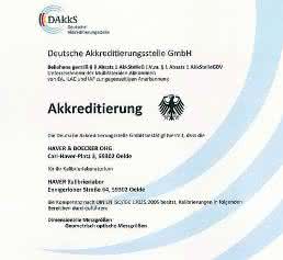 Akkreditierungsurkunde