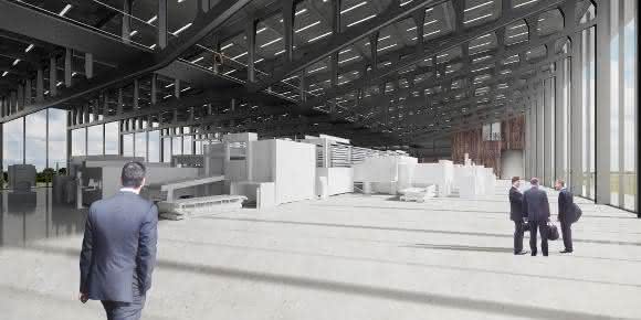 Showroom in der Demofabrik Trumpf Demofabrik Chicago