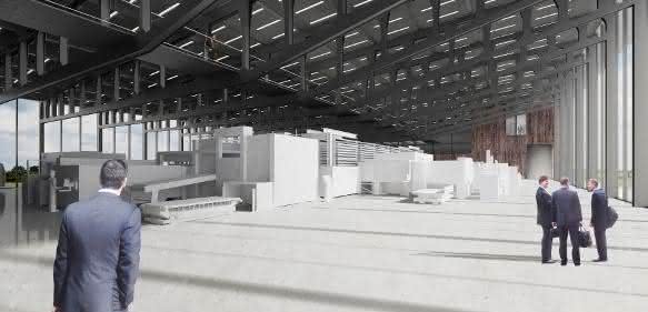 Showroom in der Demofabrik Trumpf Demofabrik Chicago