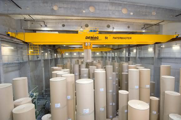 Terex Demag Papierrollenkran