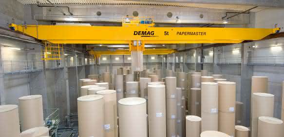 Terex Demag Papierrollenkran