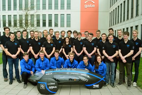 Rennwagen des Rennteams „TUfast Eco“ Rennwagen des Rennteams „TUfast Eco“