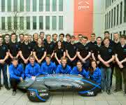 Rennwagen des Rennteams „TUfast Eco“