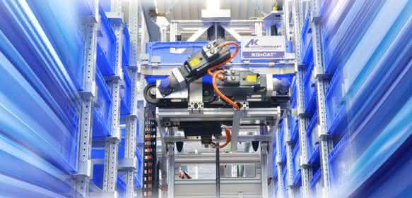 Das Multilevel-Shuttle Klincat in Leichtbauweise bündelt die Vorteile von RBG und Shuttle. (Foto: Klinkhammer)