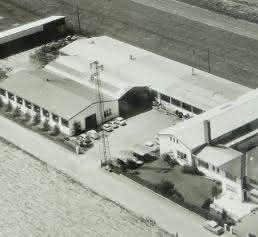 Weiss Kunststoffverarbeitung, Luftbild aus dem Jahr 1972 Weiss Kunststoffverarbeitung, Luftbild aus dem Jahr 1972