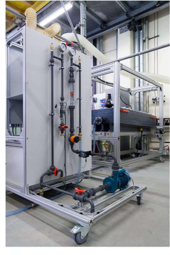 Die Elektrolysezelle ePhos® gewinnt Stickstoff und Phosphor rein elektrochemisch. Es müssen keine Chemikalien eingelagert werden. Das gesamte Verfahren ist sehr einfach zu handhaben. (© Foto Fraunhofer IGB)