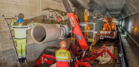 Gotthard Basistunnel Erstfeld Nordportal
