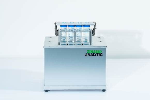 Zinsser Analytic GmbH hat den Vertikalschüttler ViMix entwickelt, der parallel mehrere Gefäße äußerst effizient durch eine 15 mm große Auf- und Abbewegung mit bis zu 1200 Schwingungen pro Minute durchmischen kann. Zinsser Analytic GmbH hat den Vertikalschüttler ViMix entwickelt, der parallel mehrere Gefäße äußerst effizient durch eine 15 mm große Auf- und Abbewegung mit bis zu 1200 Schwingungen pro Minute durchmischen kann.