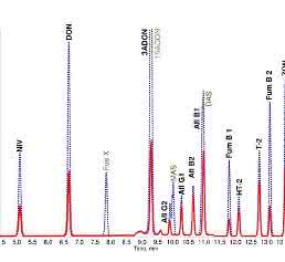 HPLC-ESI-MS/MS-Chromatogramm