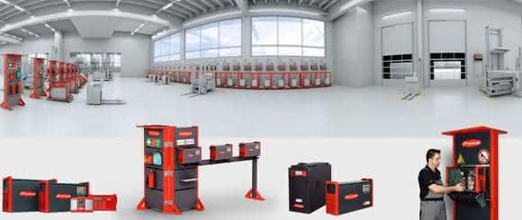 Batterieladetechnik.