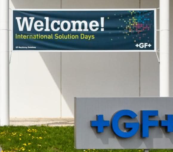 Eingang der Deutschland-Zentrale GF Machining Solutions