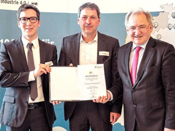 Marco Braun, Andreas Buchdunger, Staatssekretär Peter Hofelich Marco Braun, Andreas Buchdunger, Staatssekretär Peter Hofelich