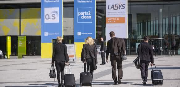 Messe Stuttgart, Eingang zur Laysy Lasys auf der Messe Stuttgart