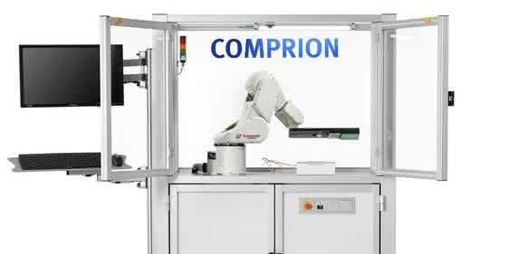 Testanordnung mit Roboter