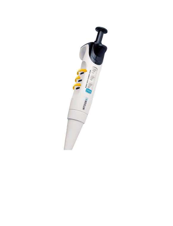 Der innovative Einstellmechanismus der Evolve-Pipette gestattet dem Anwender eine bequeme und vor allem schnelle Einstellung des gewünschten Volumens.