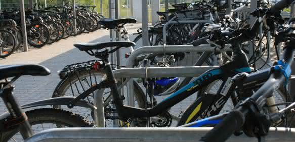 Fahrradparkplätze Fahrradparkplätze bei Trumpf