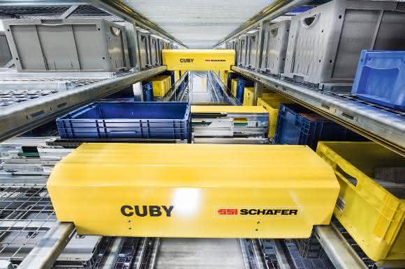 Cuby Einebenen-Shuttle System Cuby von SSI Schäfer