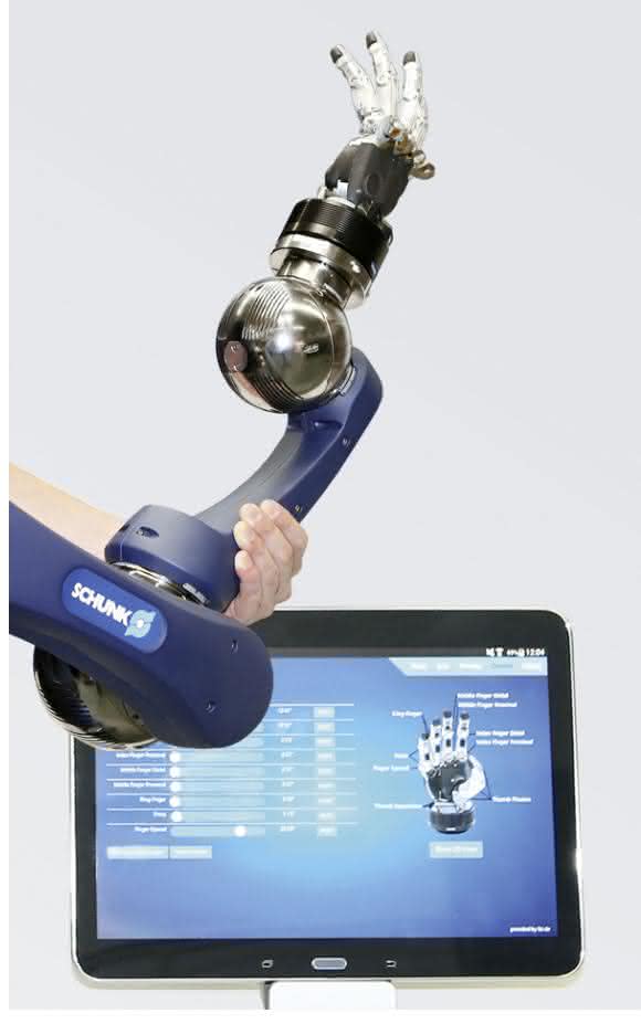 Schunk Lightweight Arm 4P mit Fünf-Fingerhand