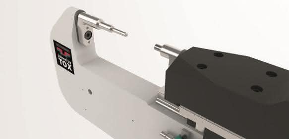 Pneumohydraulischer Antriebszylinder beim Tox-Kraftpaket S.