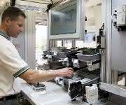 Modulare Fertigungslinie von Bosch Rexroth auf der HMI Modulare Fertigungslinie von Bosch Rexroth auf der HMI