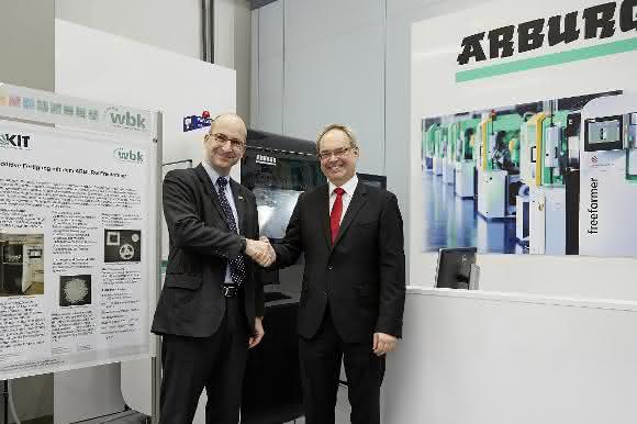 Heinz Gaub und Jürgen Fleischer Eröffnung Arburg Innovation Center mit Heinz Gaub und Jürgen Fleischer