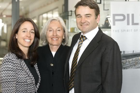 Susanne Kunschert, Renate Pilz, Thomas Pilz Pilz-Geschäftsführung