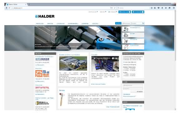 Halder Startseite Halder Internetauftritt Startseite