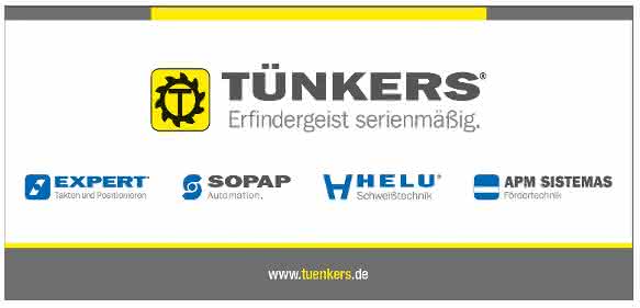 Tünkers Dachmarke Tünkers Maschinenbau neue Dachmarke