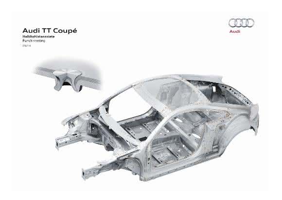 Halbhohlstanznieten im Audi TT Coupé