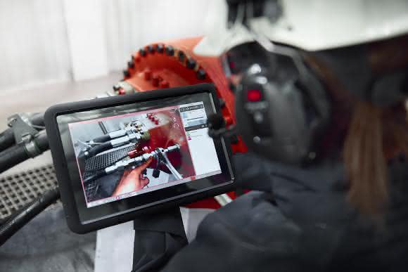 Bosch Rexroth Reparatur per Tablet Bosch Rexroth Reparatur per Tablet
