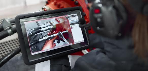 Bosch Rexroth Reparatur per Tablet