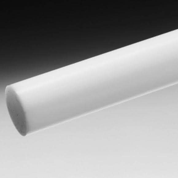Rundstäbe aus PTFE sind chemikalienresistent und lebensmittelecht.