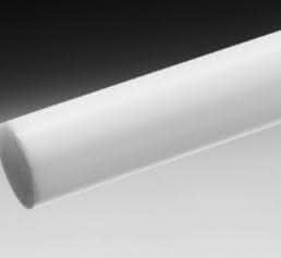 Rundstäbe aus PTFE sind chemikalienresistent und lebensmittelecht.