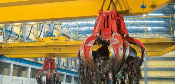 Terex Krane für Müllumschlag