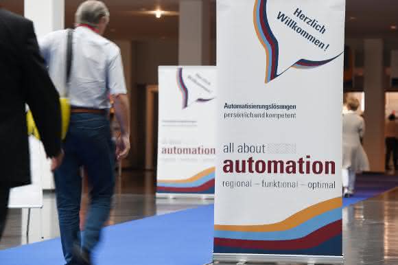 Eingang zur Fachmesse All about Automation All about Automation