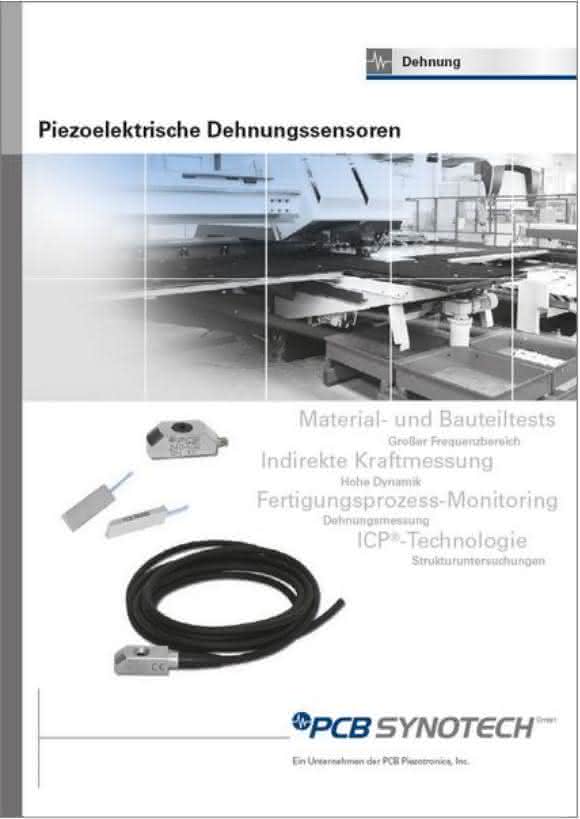 Broschüre „Piezoelektrische Dehnungssensoren“ Broschüre „Piezoelektrische Dehnungssensoren“