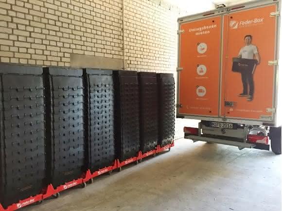 Die Bito Box für Feder Box ist nest- und stapelbar.