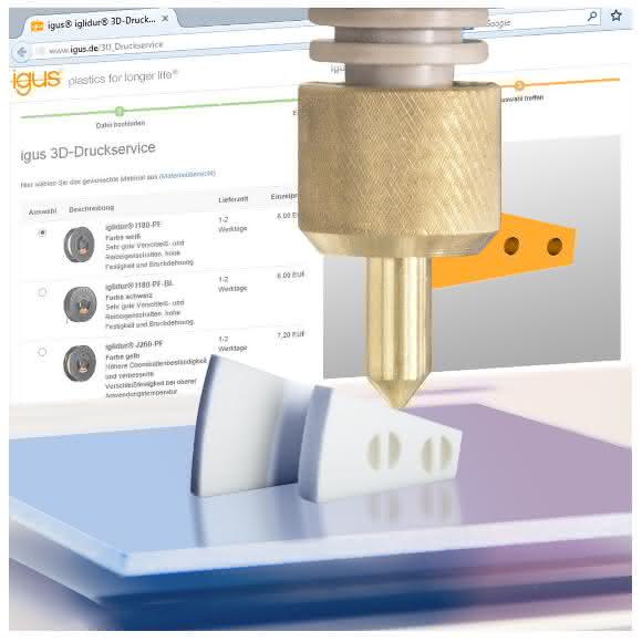 Neuer 3D-Druckservice von Igus