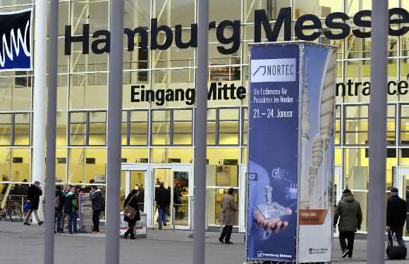 Eingang Hamburg Messe Fachmesse für Produktion Nortec