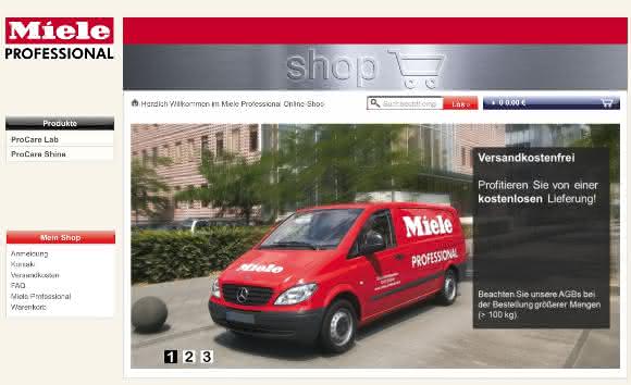 Miele Professional Online-Shop Miele Professional Online-Shop