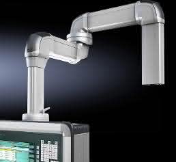 Rittal Bediengehäuse Comfort-Panel mit den Tragarmprofilen CP 120 und CP 60