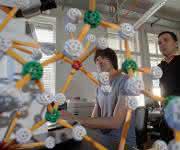Atommodell von Glas