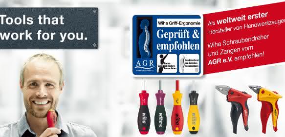 Wiha-Werkzeuge mit Griffgrößen-Konzept Wiha zeigt ergonomisches Werkzeug auf der Eisenwarenmesse